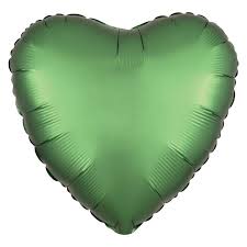 Satin Luxe Emerald Heart 38587