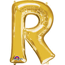 Gold R Letter 3304701 - L16