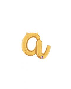 Gold A Letter Script - 14 in