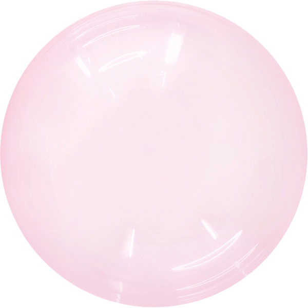 34" CRYSTAL BUBBLE BALLOON RED