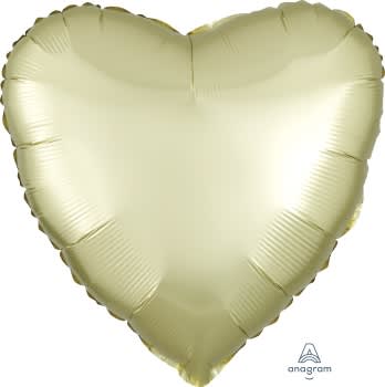 Satin Luxe Pastel Yellow Heart 39902