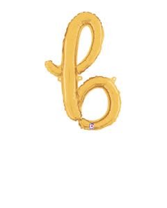 Gold B Letter Script - 24 in