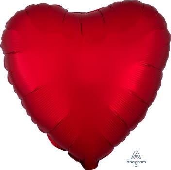 Satin Luxe Sangria Heart 3858401