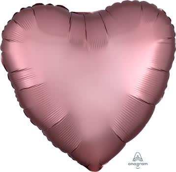 Satin Luxe Rose Copper Heart 36825